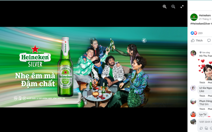 Digital Advertising của chiến dịch Heineken Silver