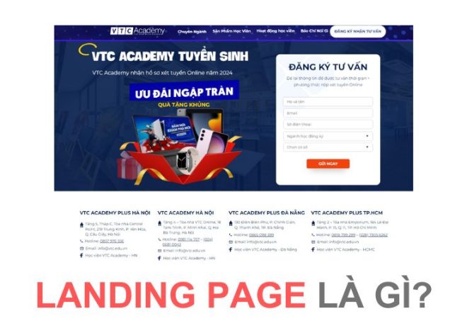 Landing page là gì? Vai trò và quy trình tạo Landing page