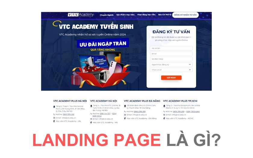 Landing page là gì? Vai trò và quy trình tạo Landing page