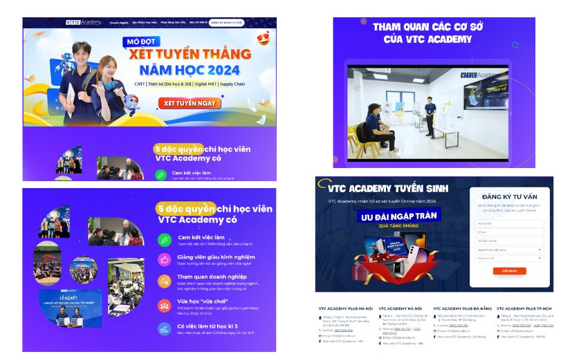 Ví dụ về Landing page